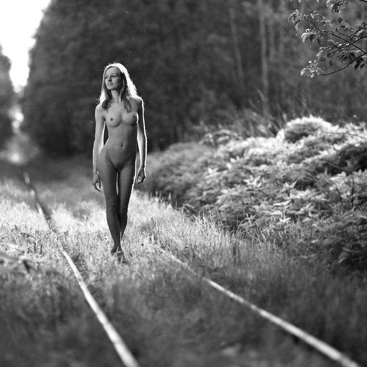 Artistic nude in nature