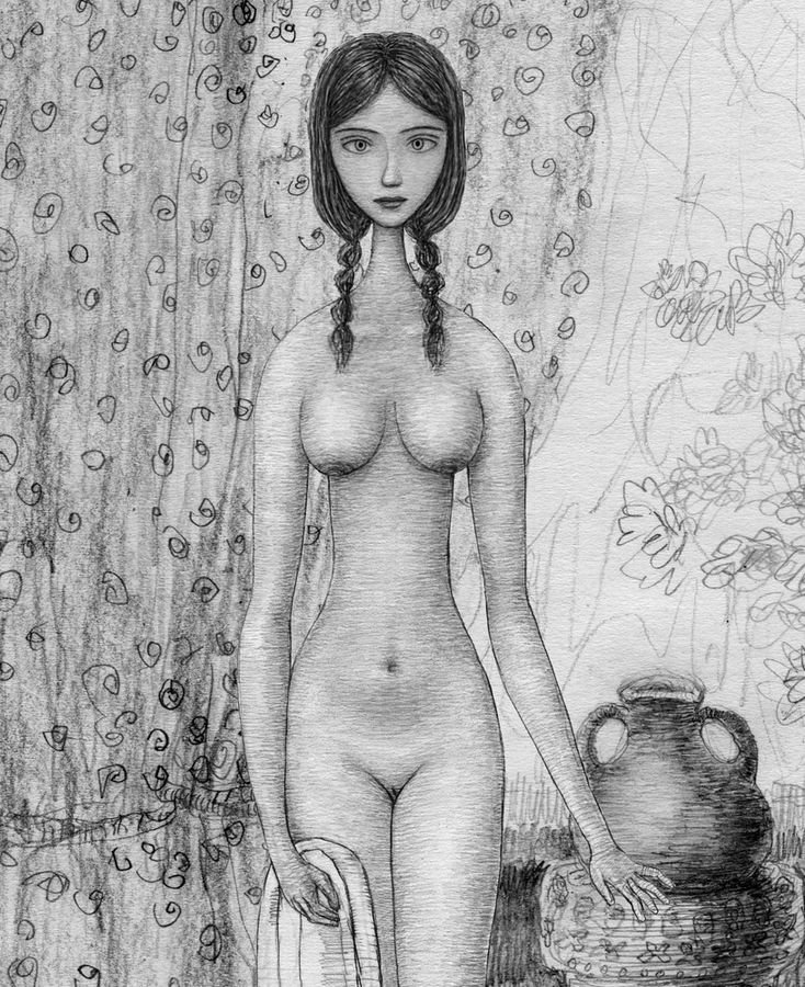 Erotic pictures with a pencil