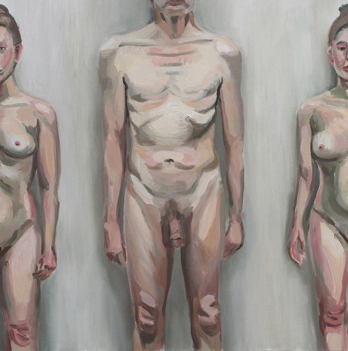 Beautiful naked pairs on the beach