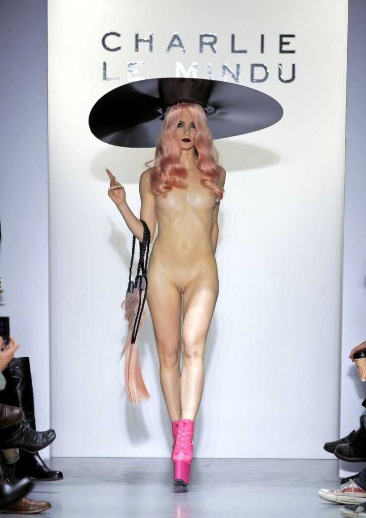 Showing the mod topless