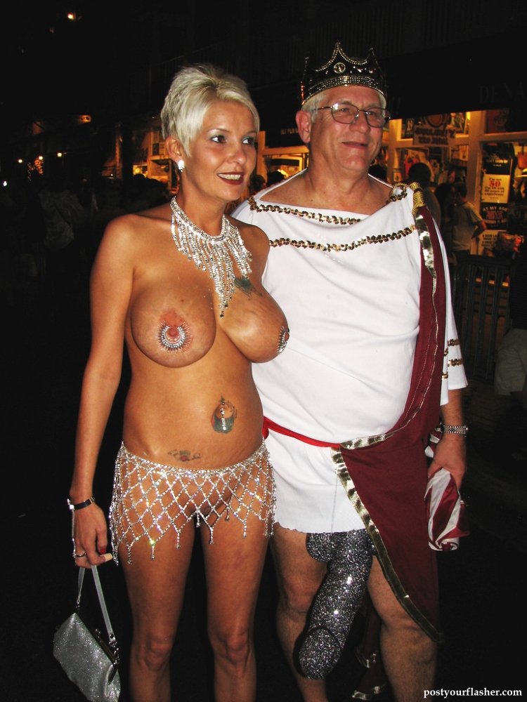 Ki West Fantasy Fest Naked only naked in public