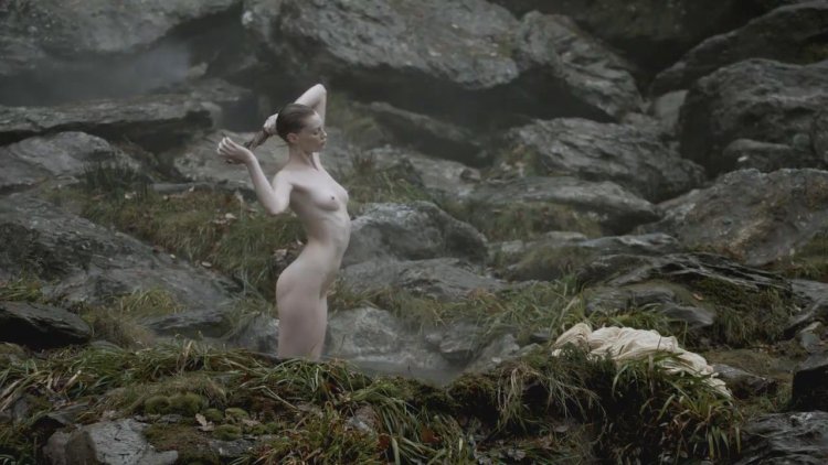 Naked Karen Hassan in the series "Vikings", 2013