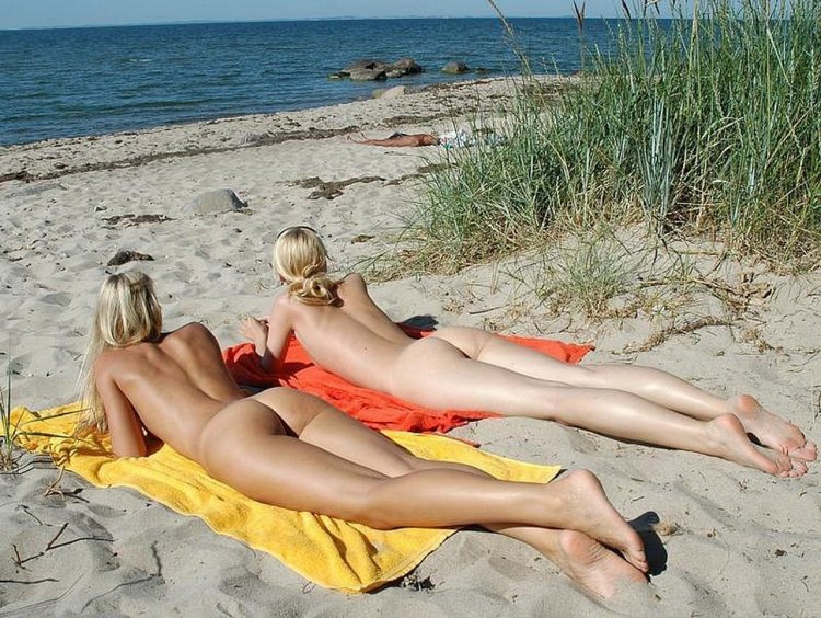 Girls on a nudist beach
