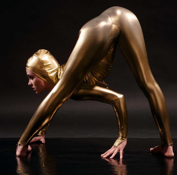 Standing Nude Contortionist Sculpture