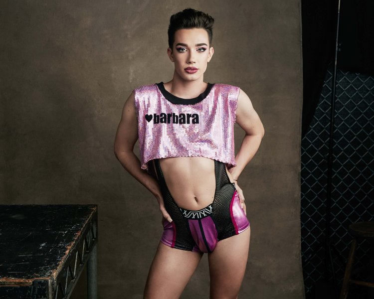 James Charles Coachella in white