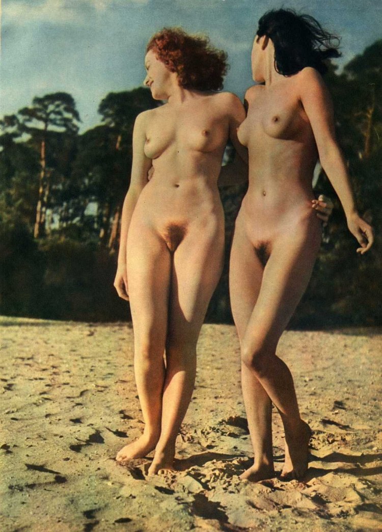 Young nudists retro