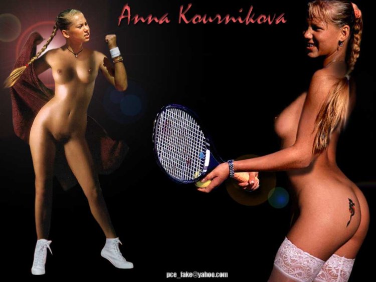 Naked without panties Anna Kournikova
