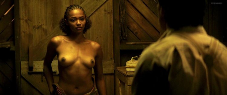 Danai Gurira in underwear