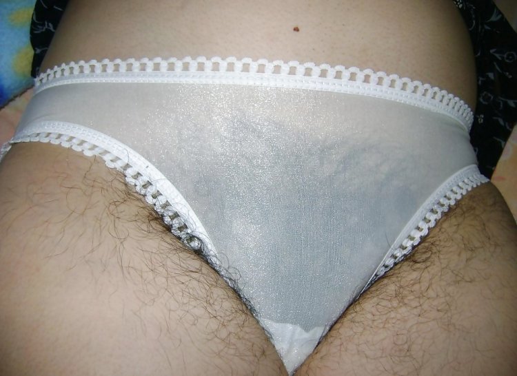 Hairy pussy under panties