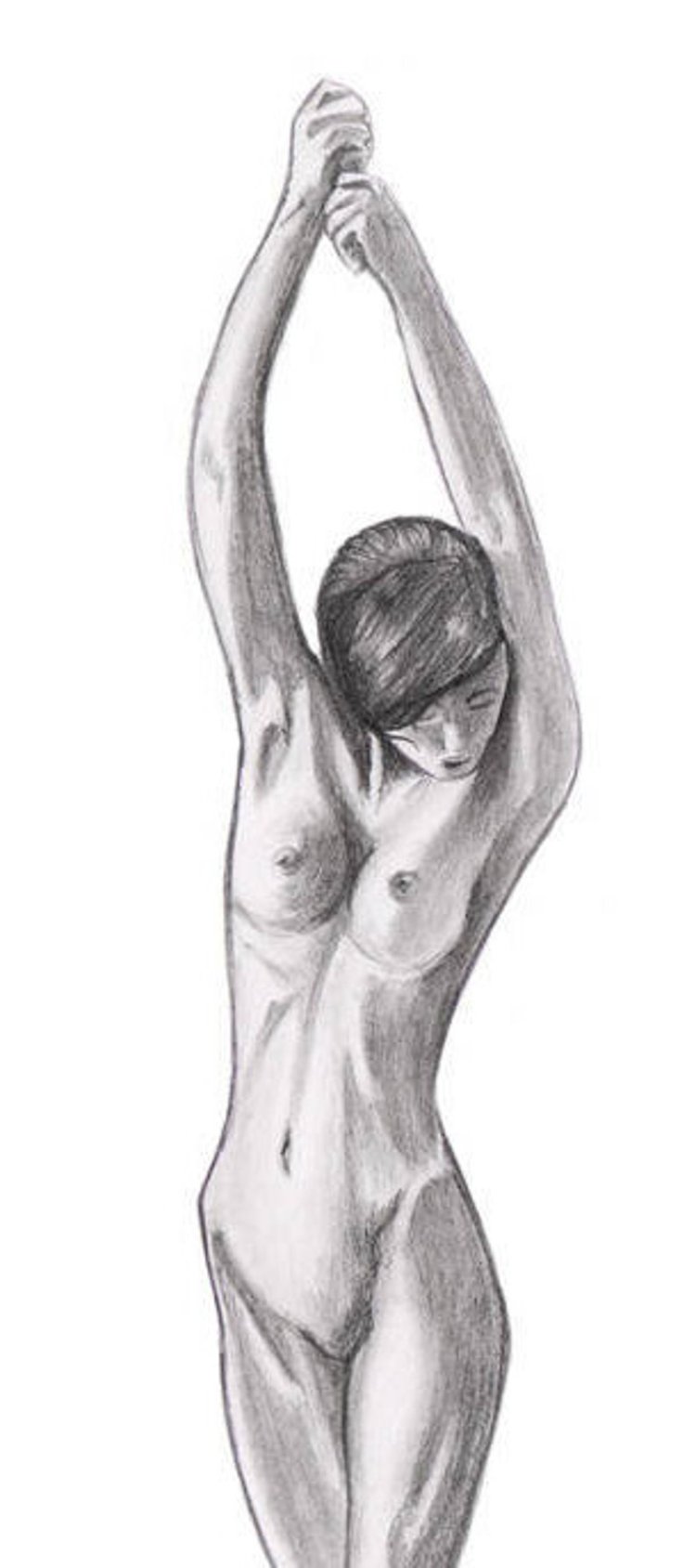 Drawing women's nudity