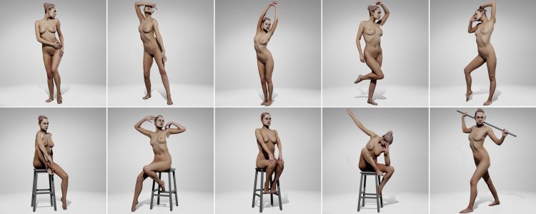 Female Anatomy for Artist Model Naked