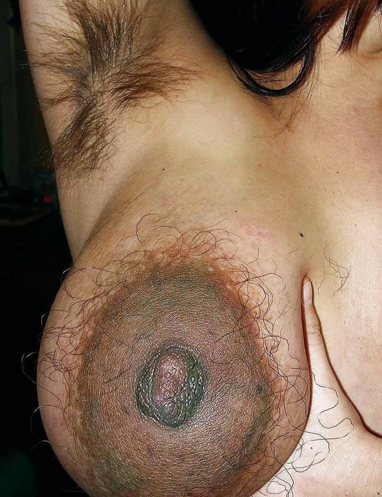 Hairy women's nipples