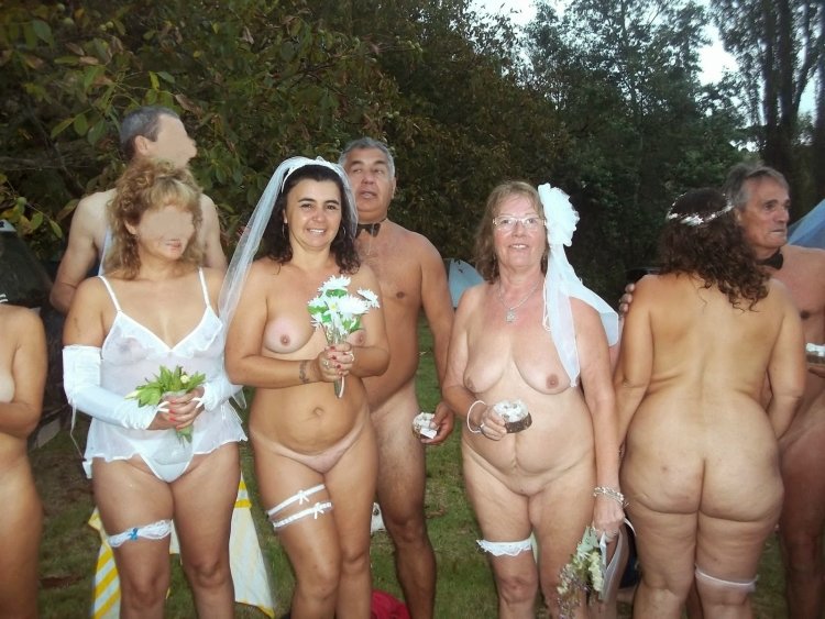Nudist wedding