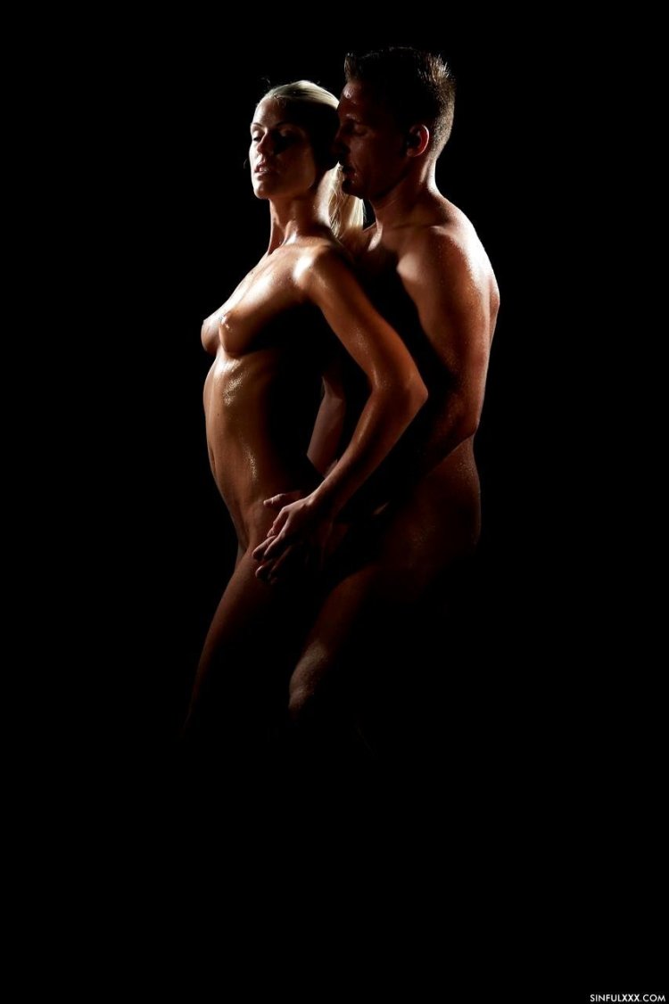 Nude frankly in pair studio