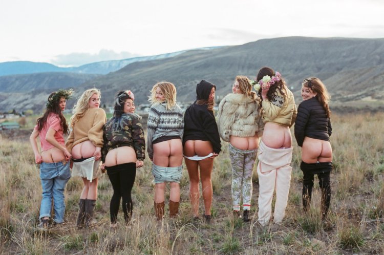 Mooning at a private party