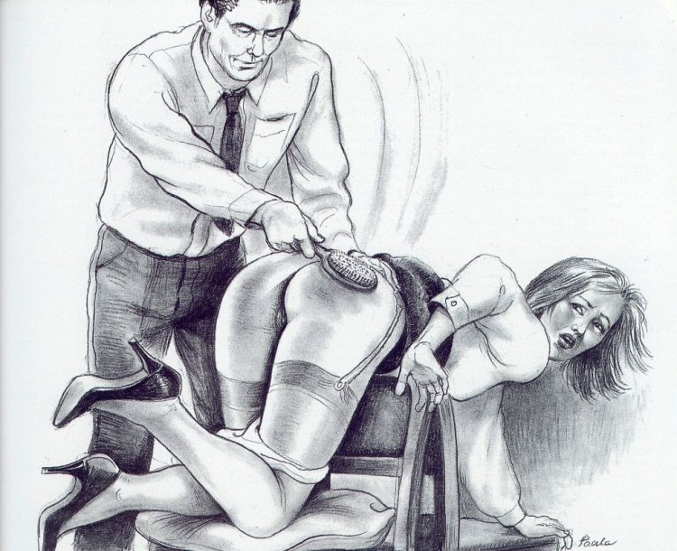 Roger Benson spanking drawings