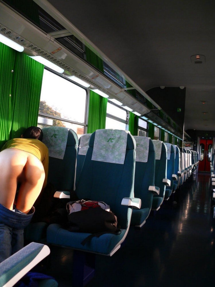 Naked in public transport