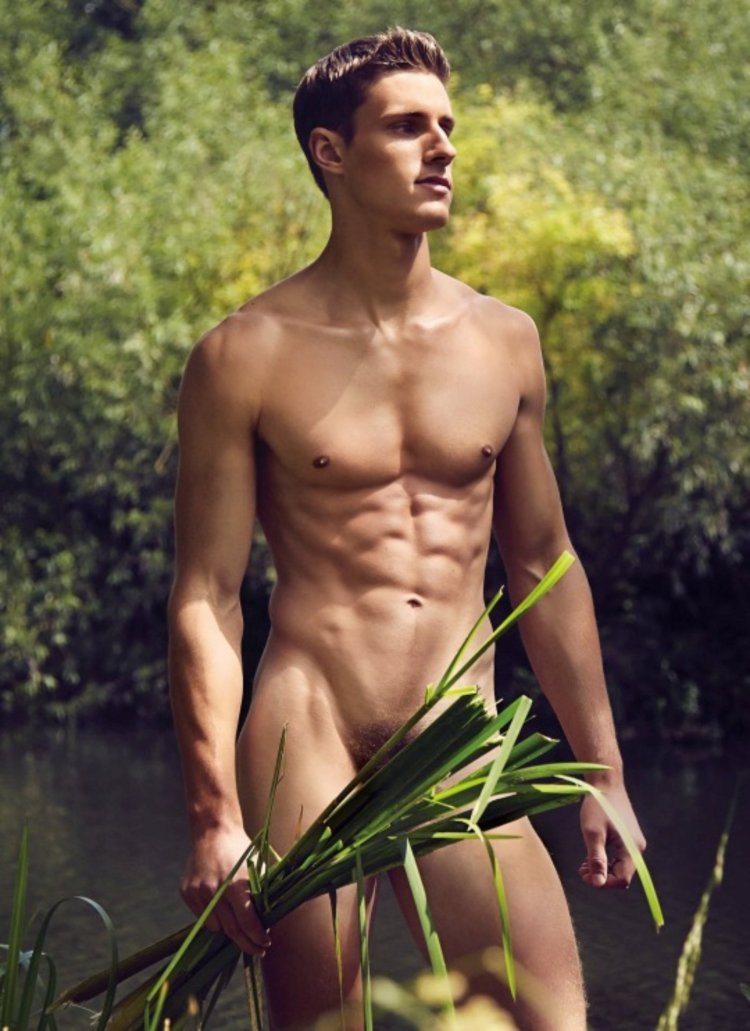 Photoshoot of naked men