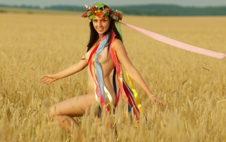 Naked Ukrainians in nature