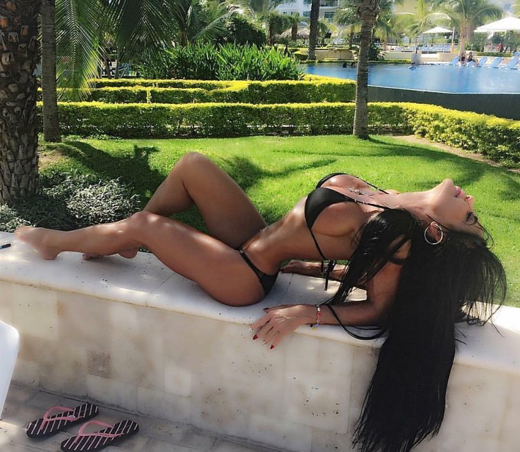 Natalia Zardon in Mini Dress