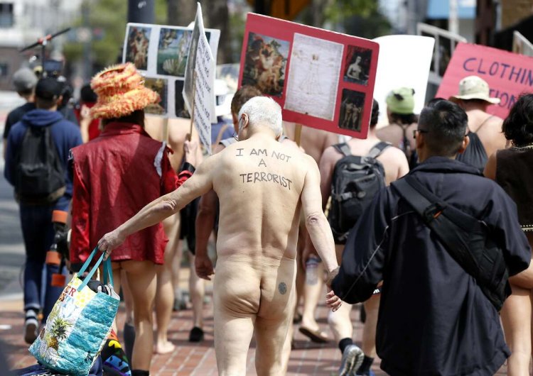 Naked parade in San Francisco