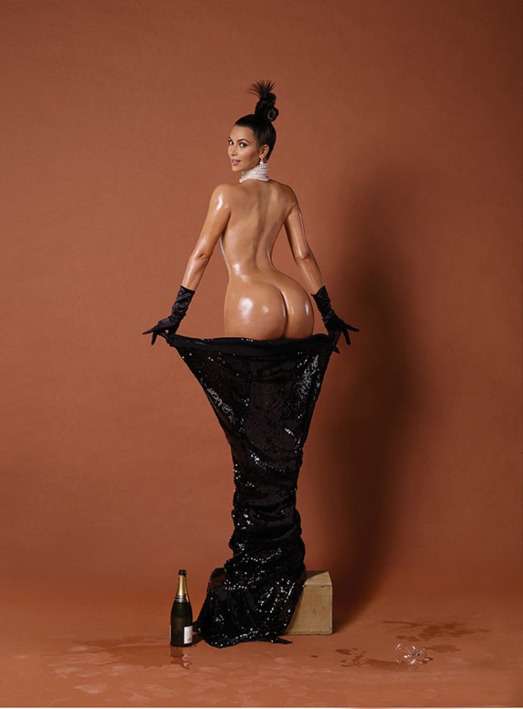Kim Kardashian photo shoot Paper