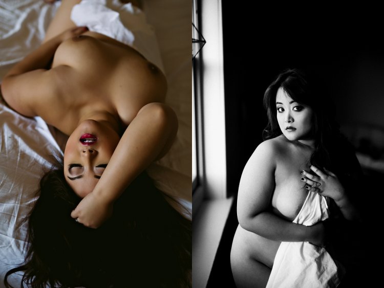 Lush women nude boudoir boobs