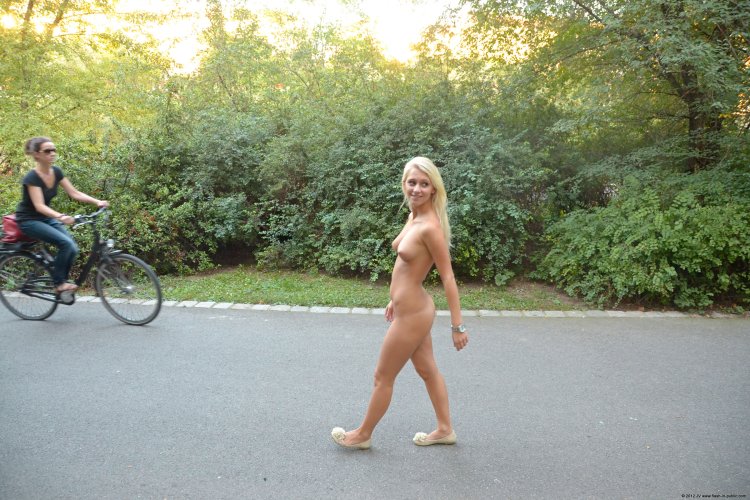 Beautiful breasts in public humiliation