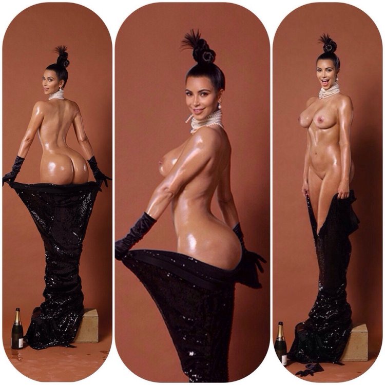 Kim Kardashian is naked