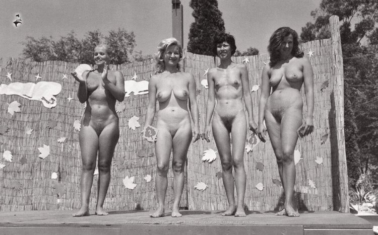 Retro naked beauty contests