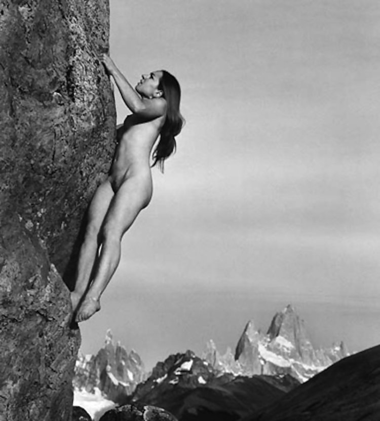 Naked women climbers