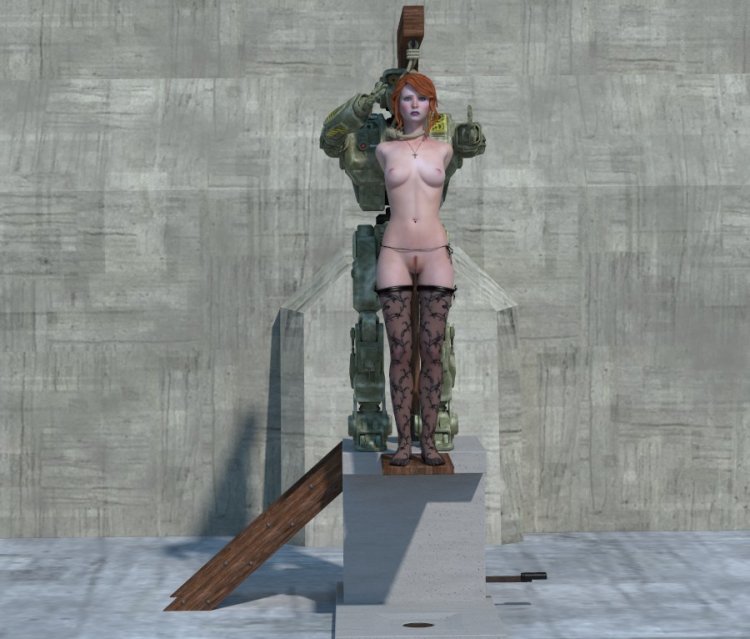 Hanged naked babies 3d