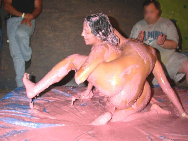 Nude Mud Wrestling and Anal Sex Punishment Outdoors