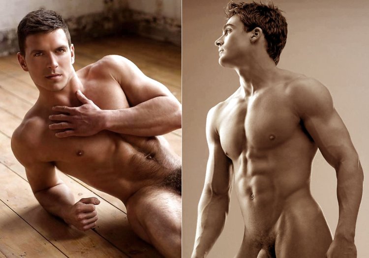 Naked photo shoot of men Michael Stokes