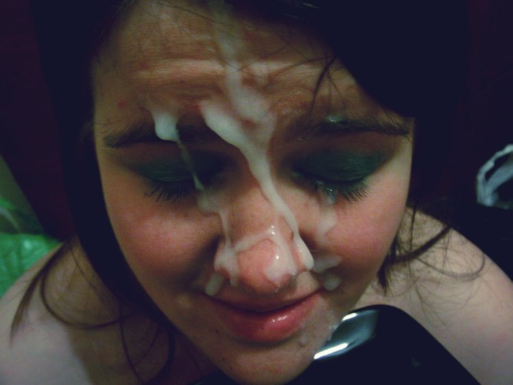 Cumshots on the faces of Russian beauties