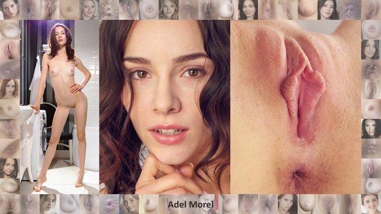 Face and vagina of a fashion model