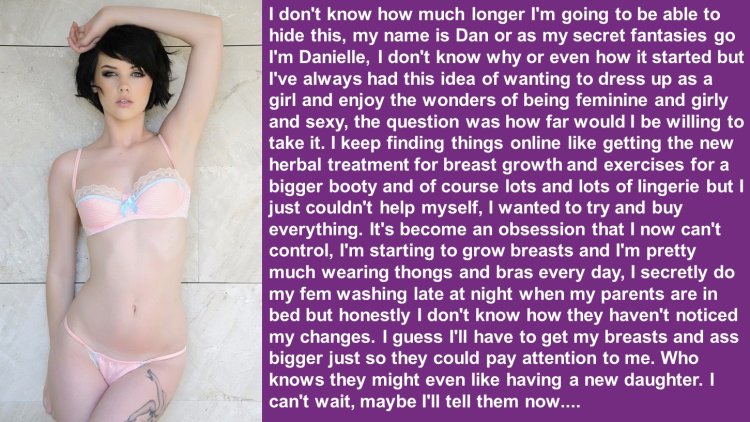 TG Captions transformation into girl Blowjob