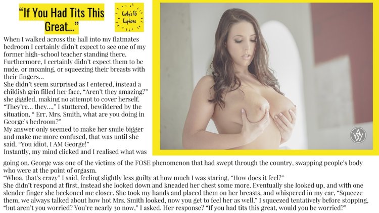 Pornstars Caption Text boobs