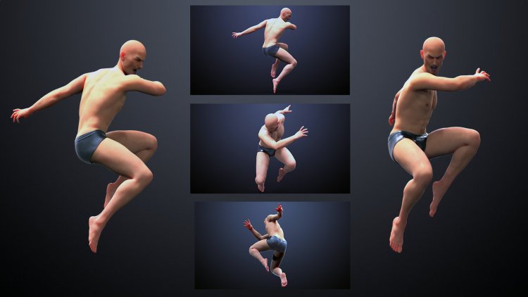 Naked male body Anatomy