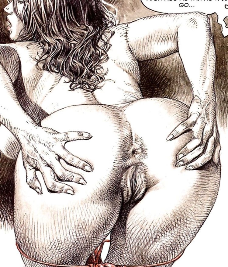 Erotic drawings with a pencil