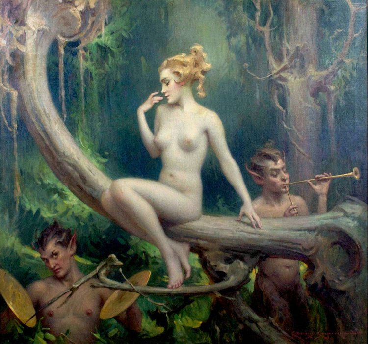 Mythical erotic paintings