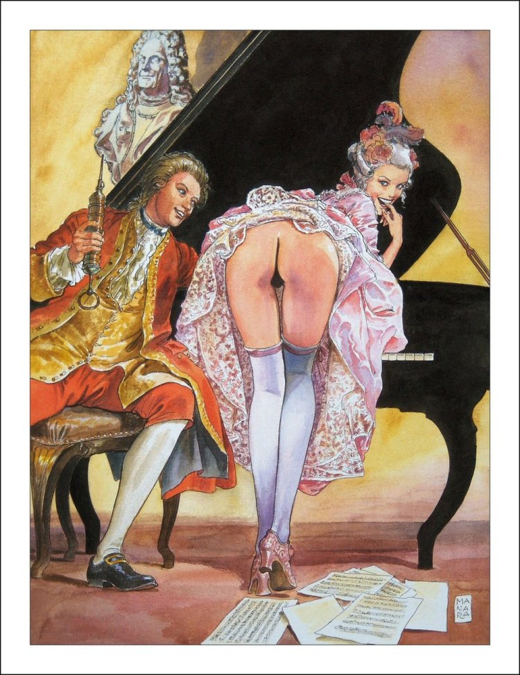 Erotic works of the Italian artist Milo Manar