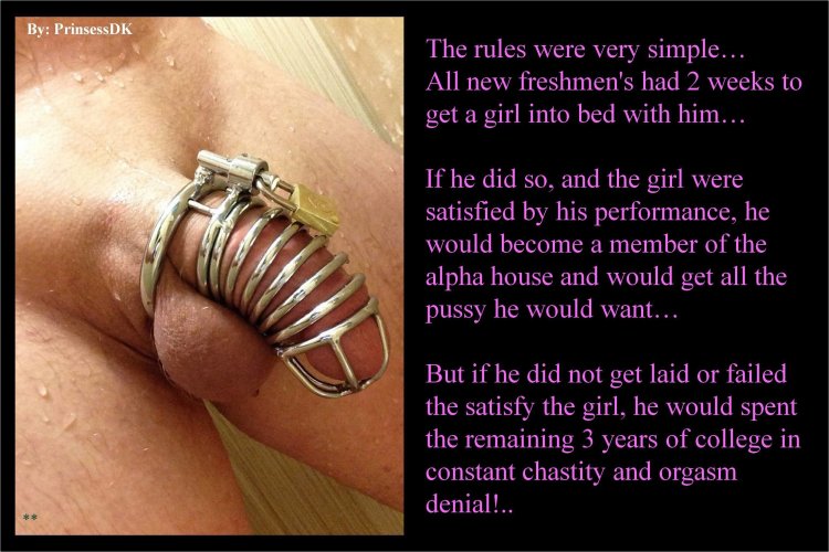 Permanent Chastity Or Permanent Orgasm Denial