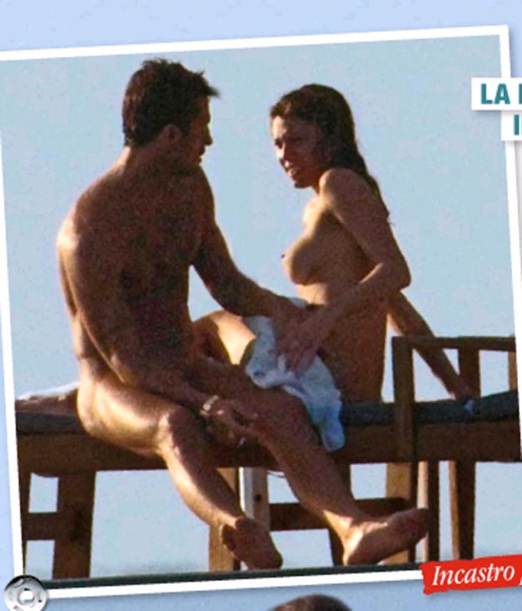 Belen Rodriguez without panties