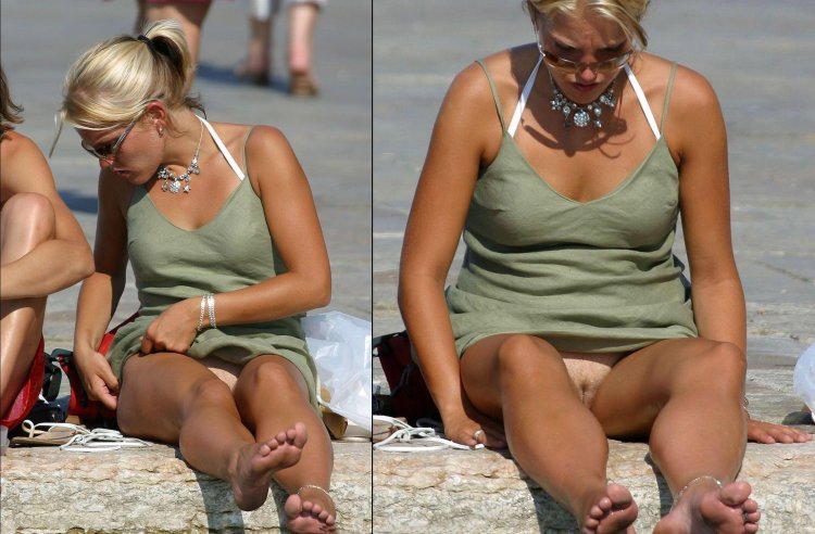 Young girls lit their breasts