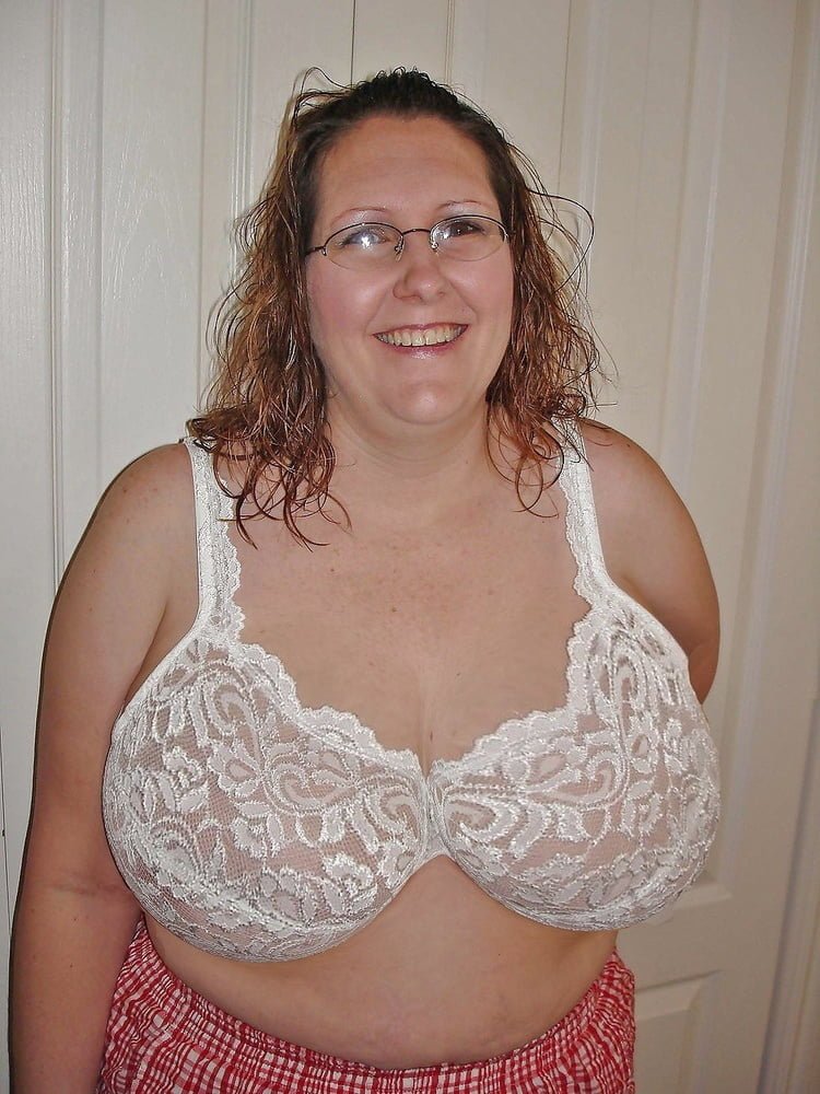 Ladies in white bras