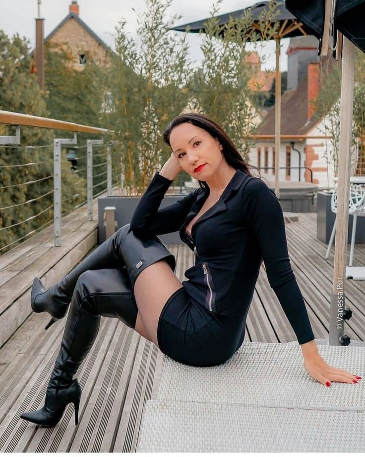 Vanessa Pur Leather Dress