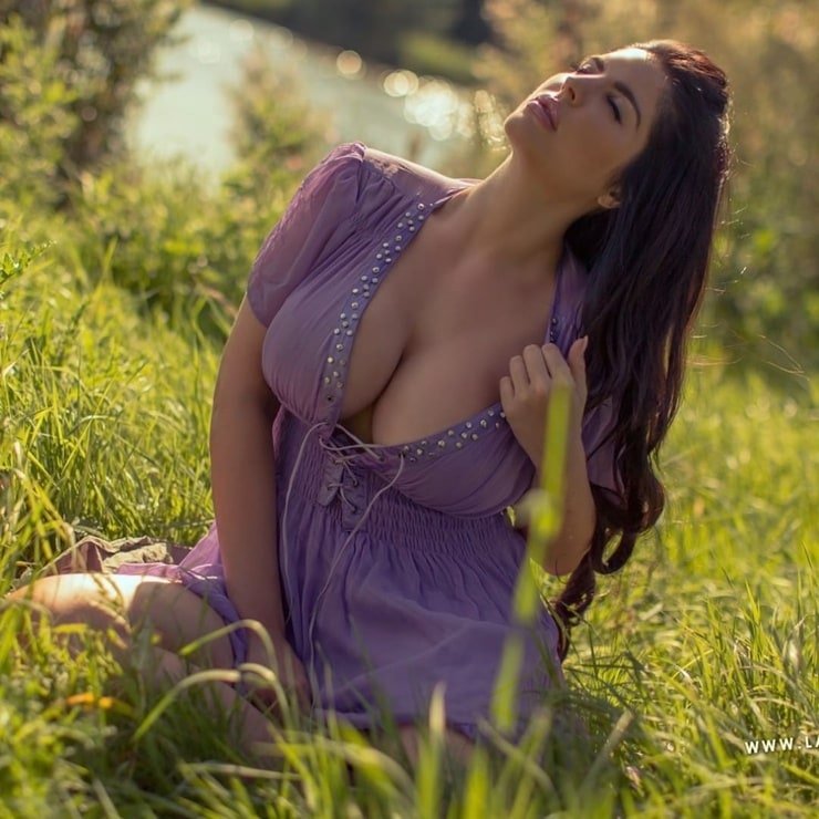 Lana Dealessi in a dress