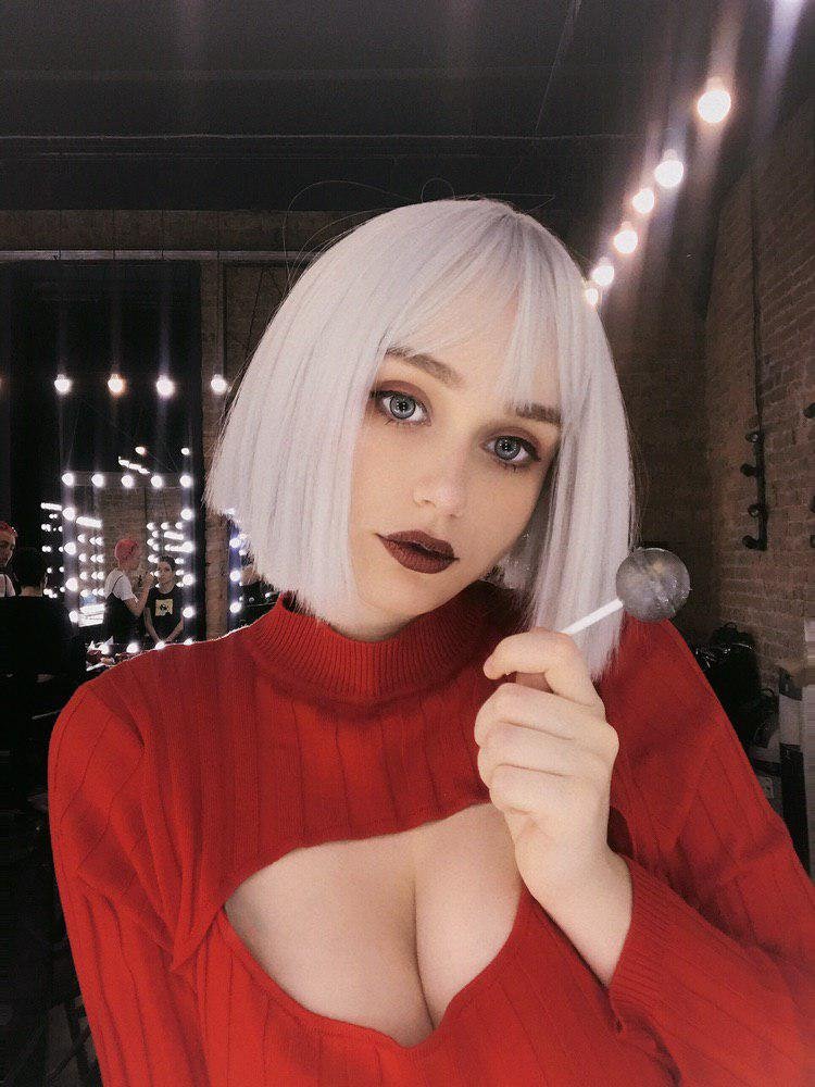 @Shadory_cos tits cosplay cow