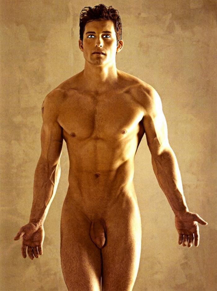 Photoshoot of naked men